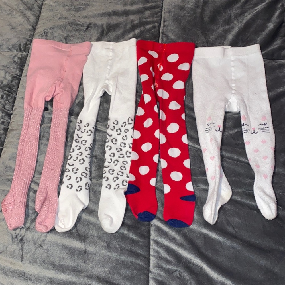4 pairs of cotton tights